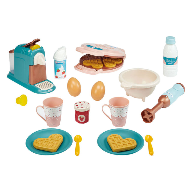 Ecoiffier vert azur coffee time set 3in1 - 21 pz.