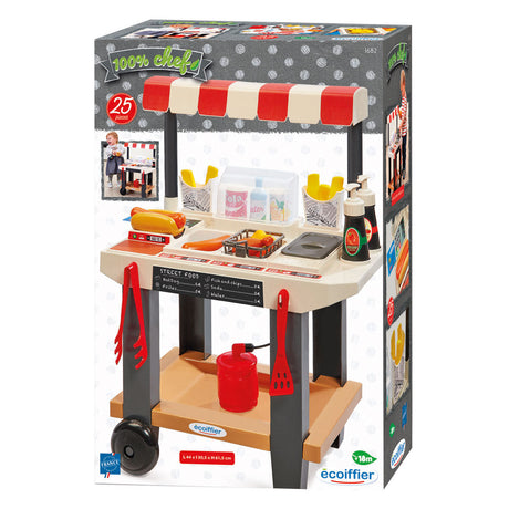 Banco street food Ecoiffier 100% chef - 25 pz.