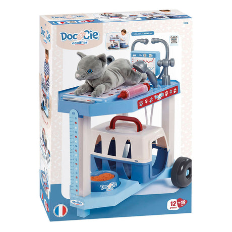 Carrello Ecoiffier doc cie veterinari con gatto - 14 pz.