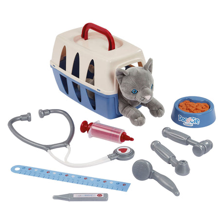 Carrello Ecoiffier doc cie veterinari con gatto - 14 pz.