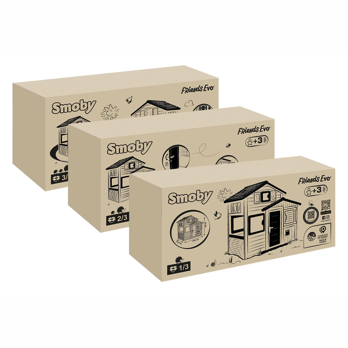 Casetta da gioco Smoby Evo Friends