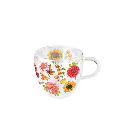 Bicchiere Ambiente a doppia parete 200ml fioritura autunnale