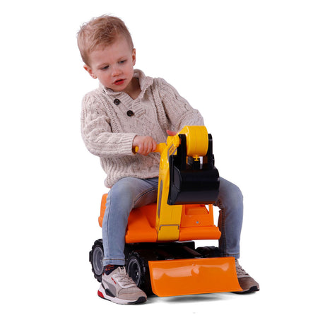 Cavallino Mega Excavator Walking Car Orange, 79 cm