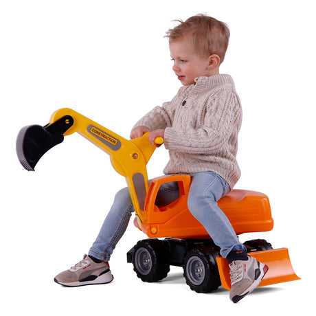 Cavallino Mega Excavator Walking Car Orange, 79 cm