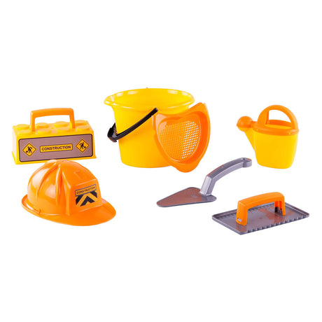 Set di secchi di mattoni Cavallino con strumenti e casco, 6dlg.