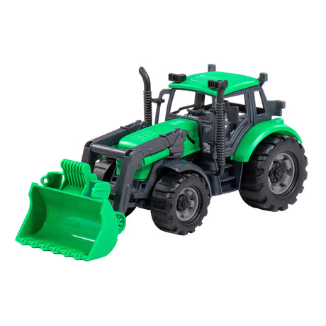 Trattore Cavallino senza marca con pala verde, scala 1:32