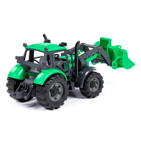 Trattore Cavallino senza marca con pala verde, scala 1:32