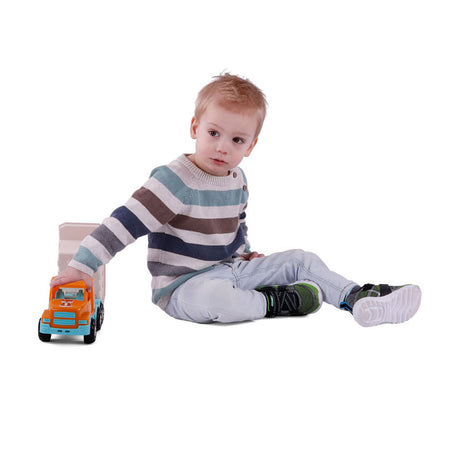 Cavallino Safari Torpedo Kiepvrachtwagen Oranje, 26,5 cm