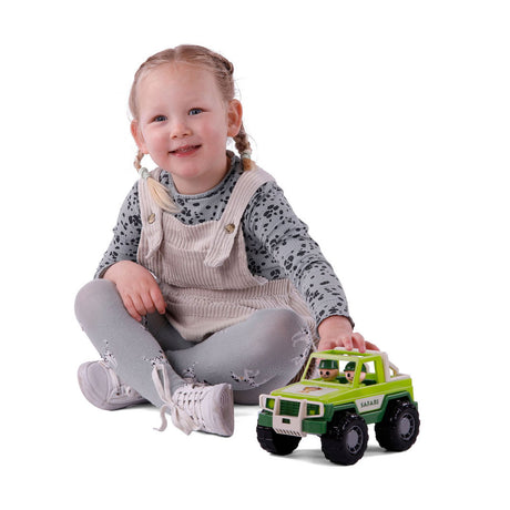 Cavallino Jeep Green con 2 figure di gioco