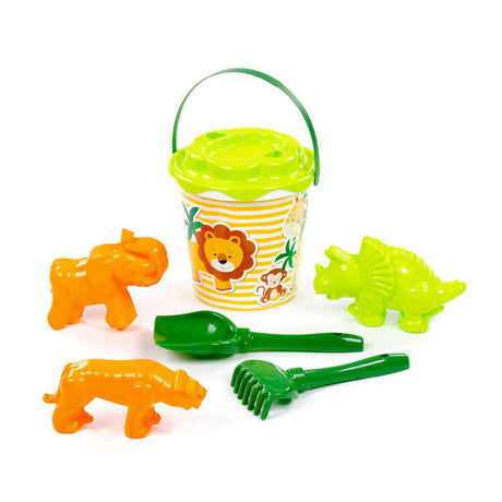 Cavallino Safari XL set set con forme di sabbia, 7dlg.