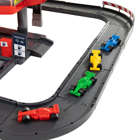 Cavallino Racing Garage con 4 piani e auto da gioco