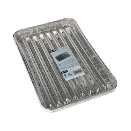 Teglie grigliate in alluminio Papstar, conf. da 5, 34,5x22,4