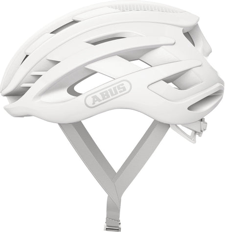Casco da bicicletta Abus airbreaker pure white s - 51-55 cm - bianco - adatto per l'uso su bici da corsa - bici gravel - 200 g