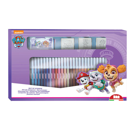 Multiprint Paw Patrol Skye Color Set with Stamps, 41Dlg.