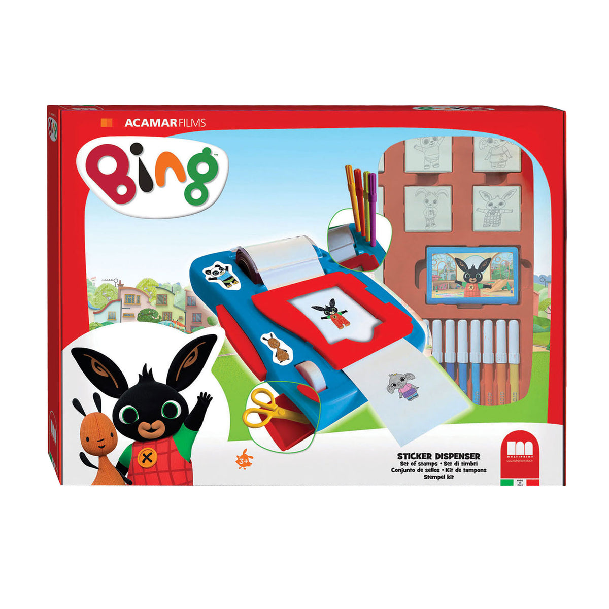 Set incrociato di adesivo bing multiprint