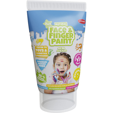 Tubo di pittura con le dita Boti Natural Face - bianco, 65 ml