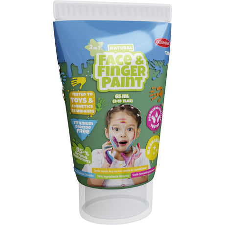 Tubo di pittura con le dita Boti Natural Face - verde, 65 ml
