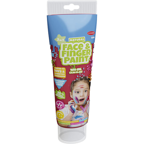 Tubo di pittura con le dita Boti Natural Face - rosso, 100 ml