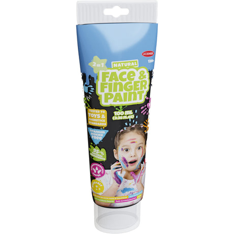 Tubo di pittura con le dita Boti Natural Face - nero, 100 ml
