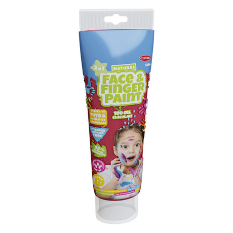 Tubo di pittura con le dita Boti Natural Face - rosso, 100 ml
