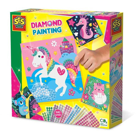 Ses pittura diamante - animali felici