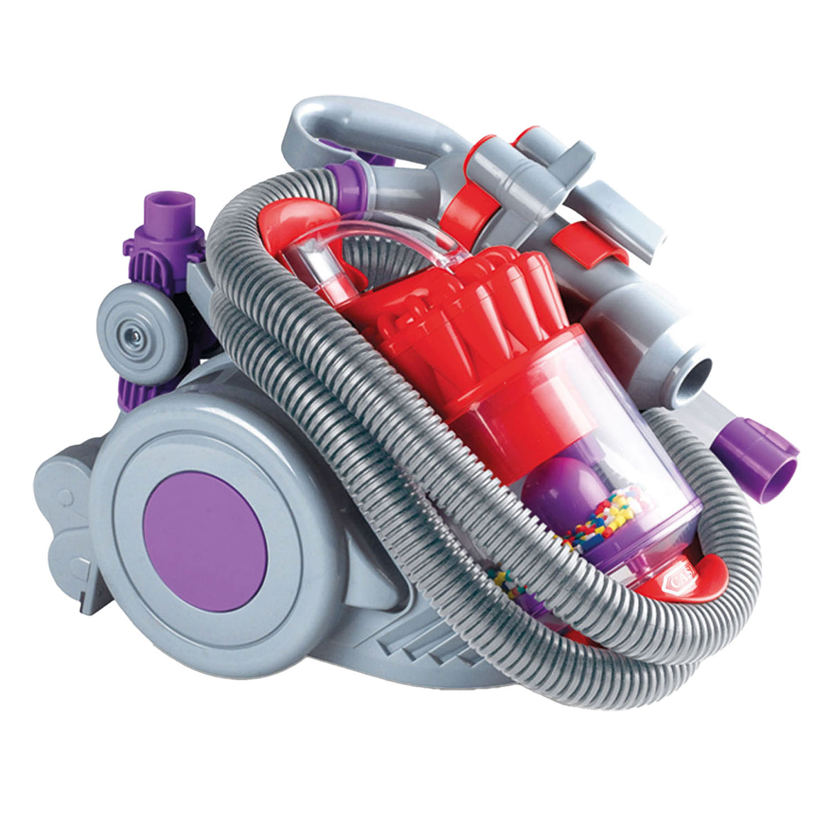 Aspirapolvere giocattolo Casdon Dyson DC22 con aspirazione realistica.