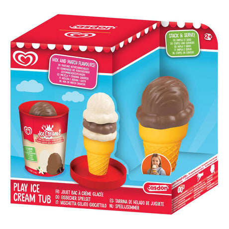 Casdon ola gioca al secchiello del ghiaccio - vaniglia e cioccolato