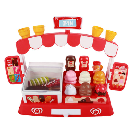 Casdon ola gioca alla bancarella dei gelati | set da gioco con tanti accessori | con calippo, twister, magnum, cornetto, solero, gelato e altri accessori