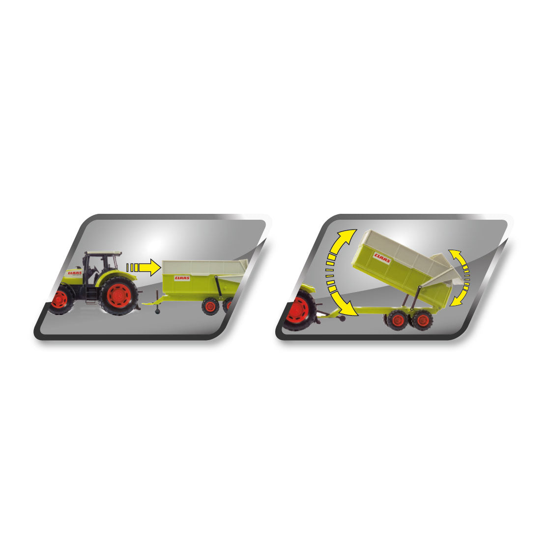 Dickie Toys Claas - rimorchio per trattore - 57 cm - veicolo giocattolo