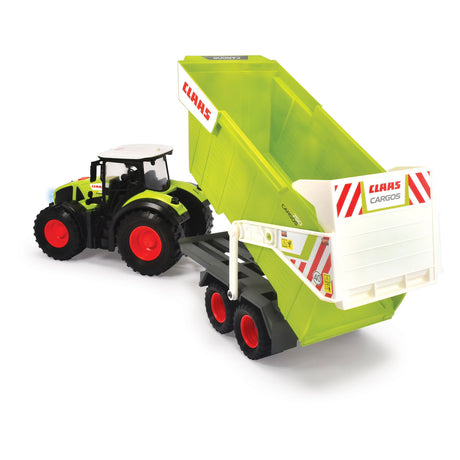 Trattore Dickie Claas con rimorchio ribaltabile