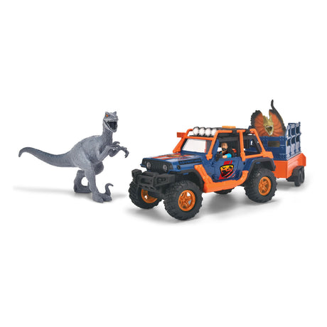 Dickie Dino Jeep con set da gioco con rimorchio