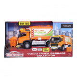 Majorette Grand Series - camion della spazzatura Volvo Truck - metallo - luci e suoni - 18 cm - veicolo giocattolo