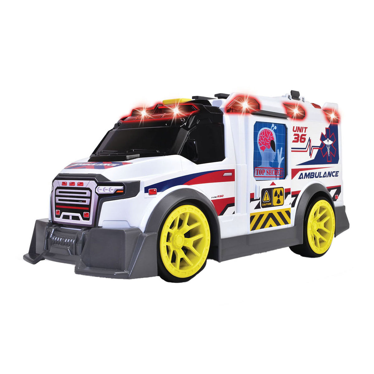 Dickie Toys 203307003, ambulanza, 3 anni, aa, rosso, bianco - 203307003