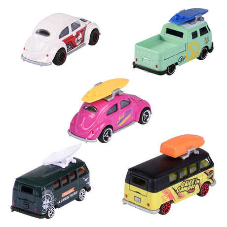 Majorette Volkswagen, le macchinine originali, 5 pezzi.