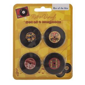 Magneti da frigorifero Ootb retro LP 4,2x4,2 cm set da 4 pezzi