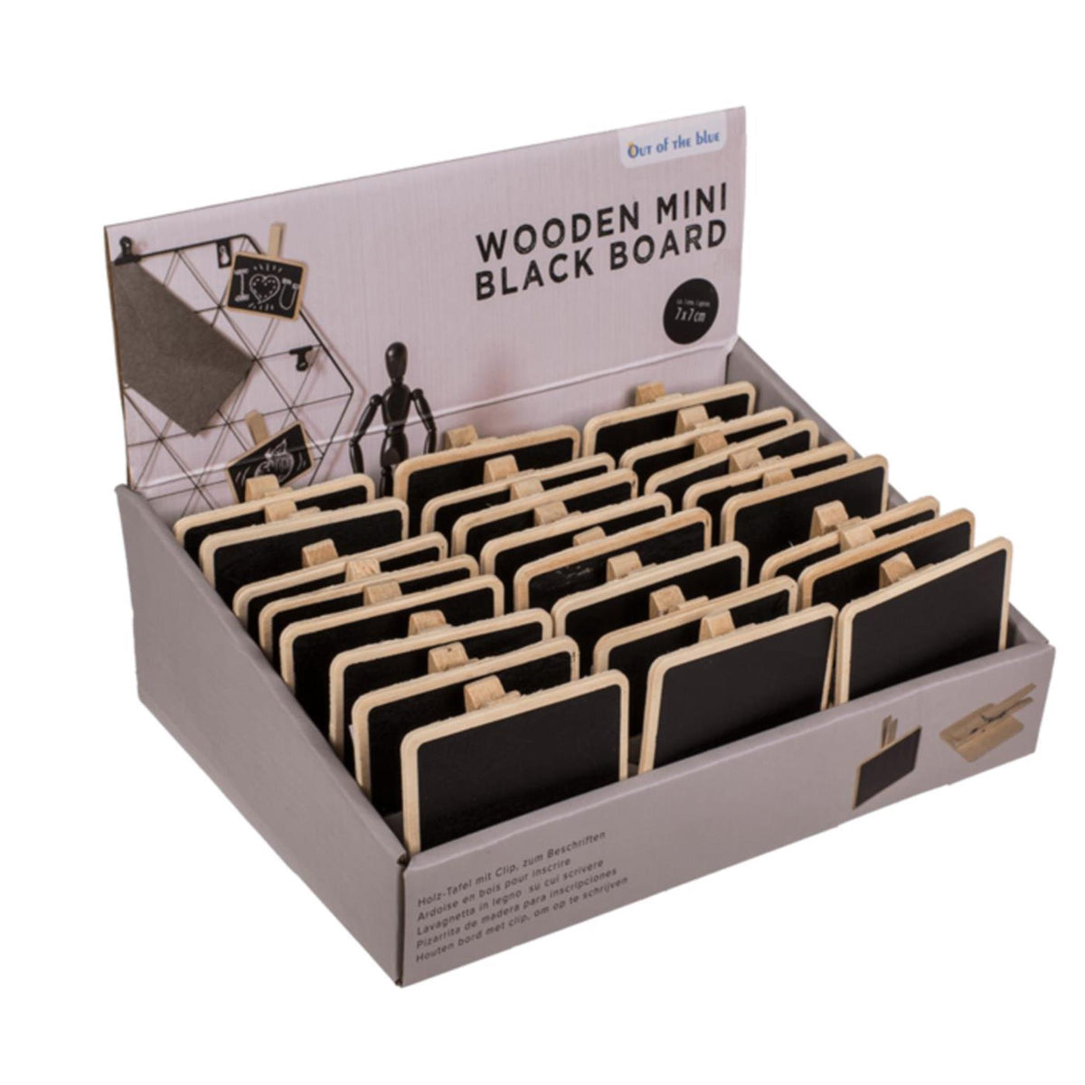 Scrittoio in legno Ootb con molletta 7x7cm