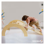 Arco da arrampicata in legno 509 crew con set di scivoli
