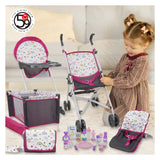 Set completo da gioco per bambole, 21 pezzi.