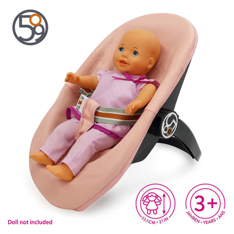 Seggiolino auto per bambole 509 crew 3 in 1 - rosa