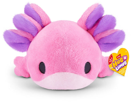 Hug-a-lumps zuru verzwaarde knuffel axolotl ally - medium 1,3 kg