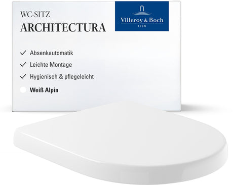 Sedile WC Villeroy Boch V B Omnia Architectura Bianco