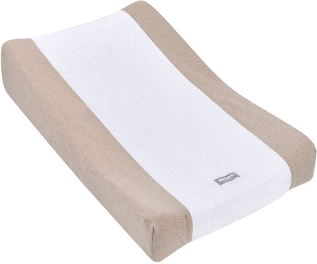 Fodera per divano Béaba con struttura a nido d'ape - fodera per fasciatoio su misura per il cuscino del fasciatoio inclinato - cotone biologico con Goti e Oeko-Tex classe 1 - strato di spugna assorbente - 70 x 45 x 18 cm - bianco