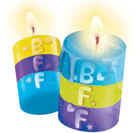 Clementoni crea le tue candele Glow Mates - pacchetto hobby per realizzare candele - creazione di candele per bambini - pacchetto artigianale per ragazze e ragazzi da 8 anni