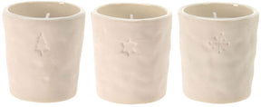 Portacandele Koopman Natale bianco, 12 pz.