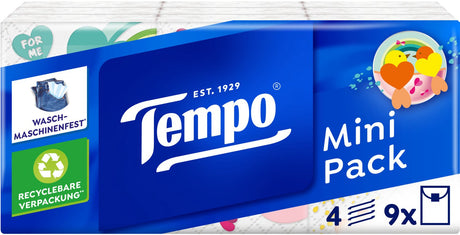 Mini pack Tempo - Fazzoletti 4 veli - 40 x 9 pacchi = 360 pacchi