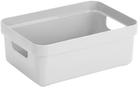 Contenitore portaoggetti Sunware sigma 9 l - 35x24,6x12,2 cm - verde scuro - plastica senza BPA, impilabile (coperchio disponibile separatamente) - elegante cestino portaoggetti per la cameretta dei bambini e il soggiorno