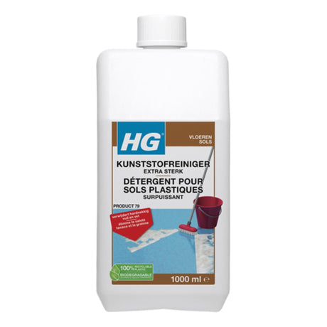 Hg detergente per plastica extra forte 1l