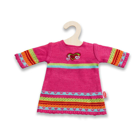 Vestito da bambola Heless con cuori rosa per bambola di 35-45 cm