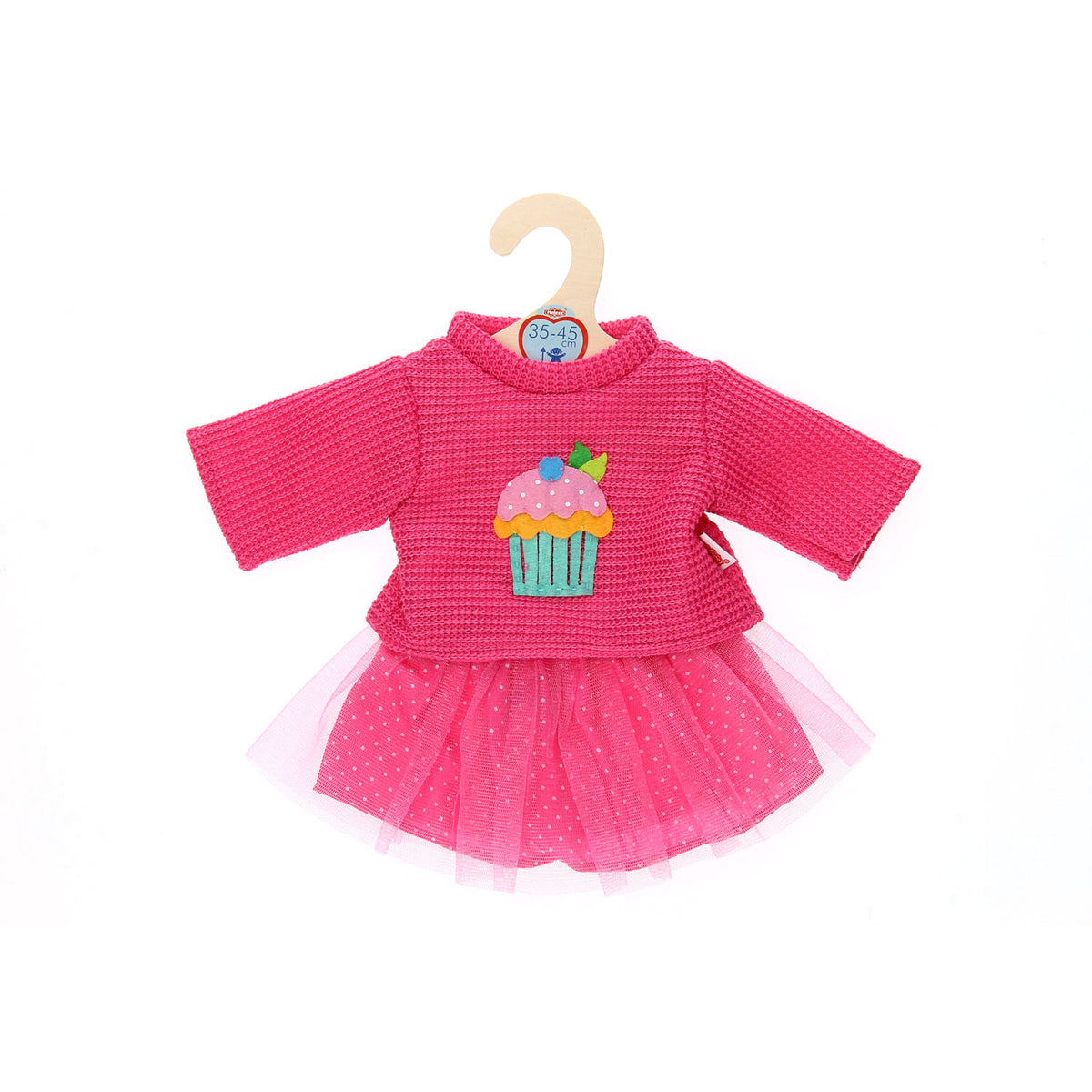 Maglione per bambola Heless con gonna, 35-45 cm