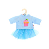 Maglione per bambola Heless con gonna, 35-45 cm